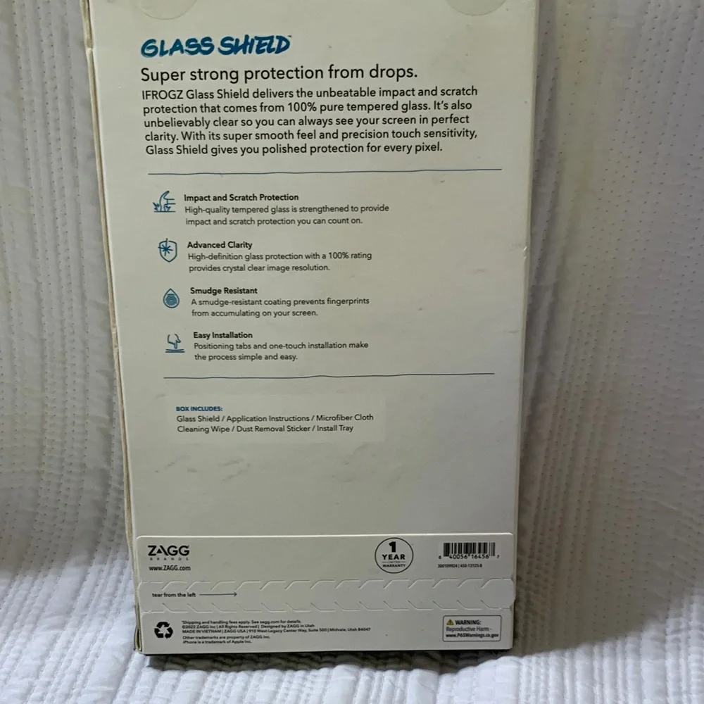 Glass Shield Tempered Glass Screen Protector for iPhone 14 Pro Max - Black